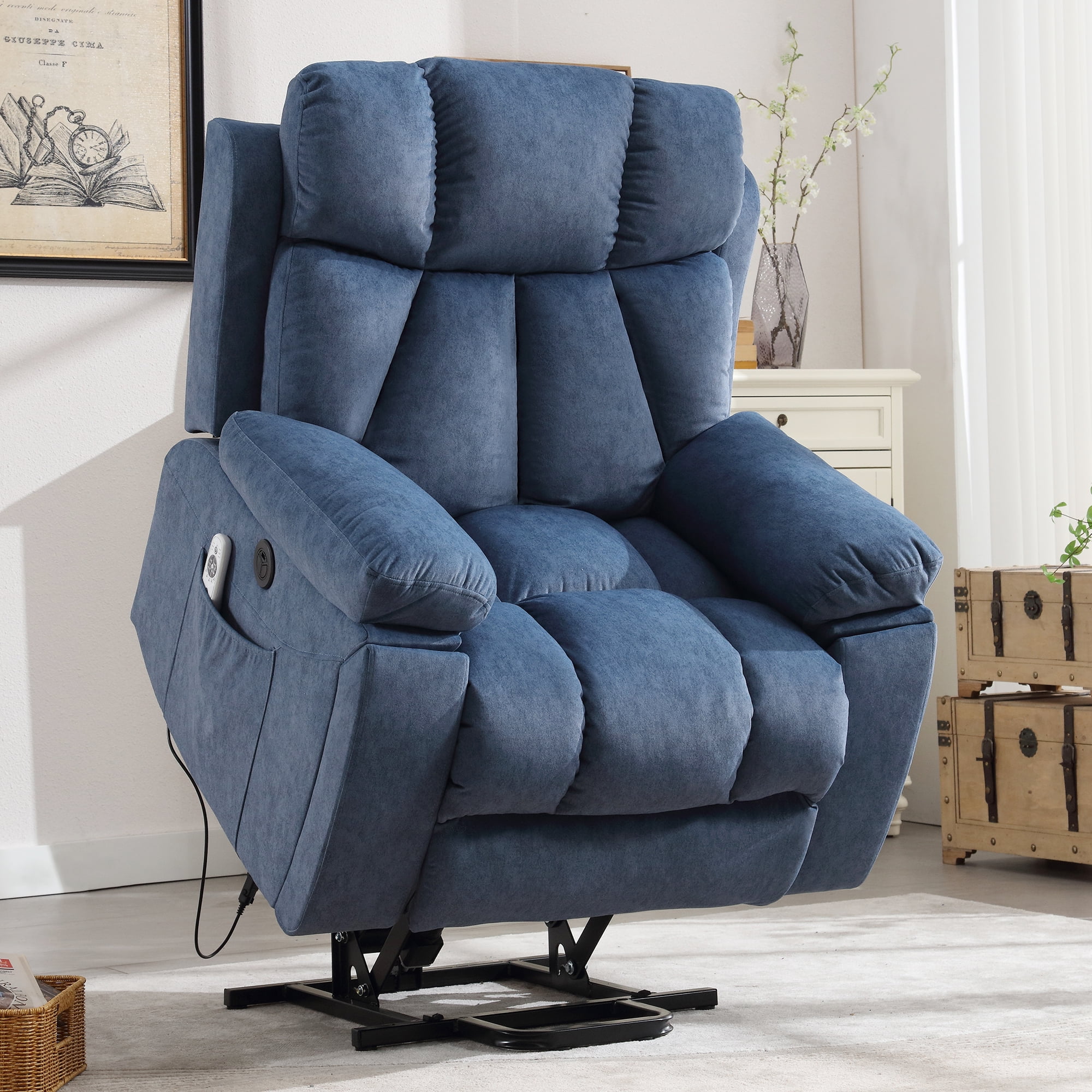 JONPONY Power Lift Recliner Chairs with Massage and Heat,Heavy Duty