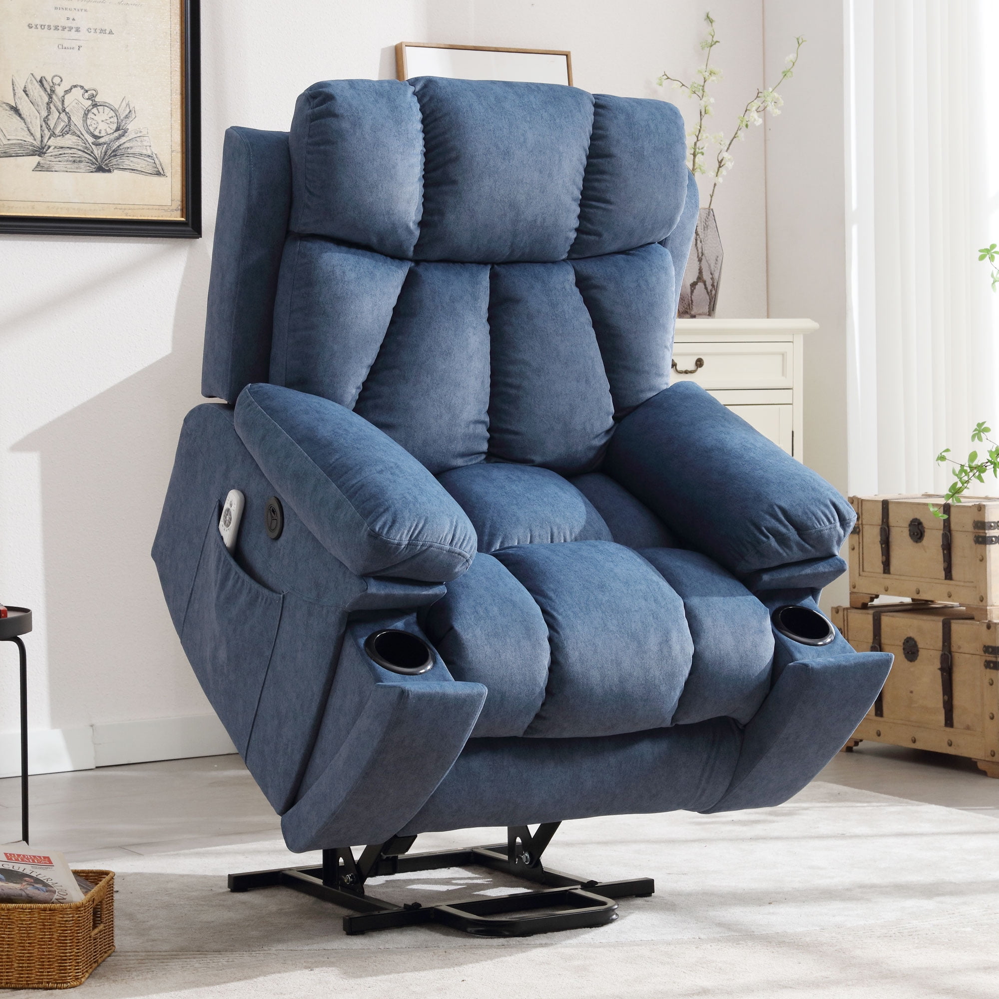 JONPONY Power Lift Recliner Chairs with Massage and Heat,Heavy Duty