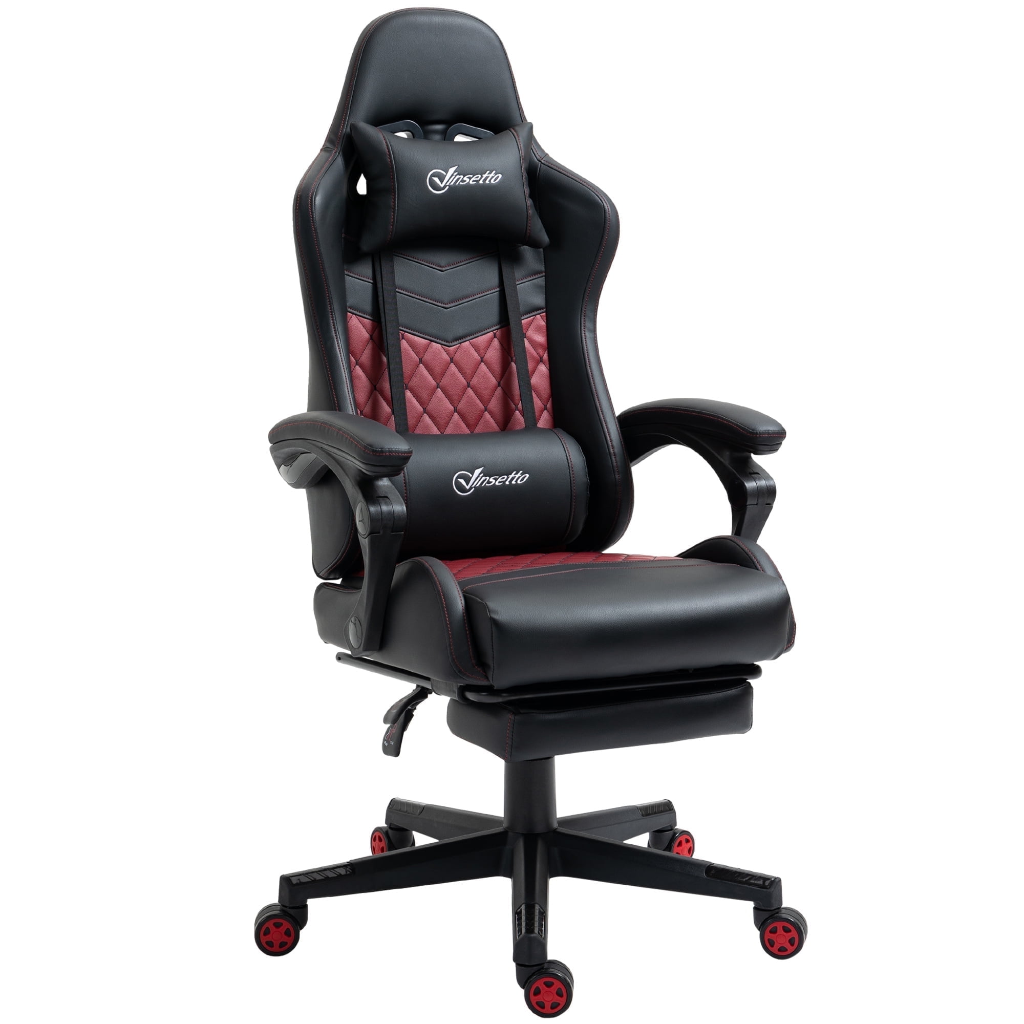 JONPONY Racing Gaming Chair Diamond PU Leather Office Gamer Chair High