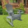 thumbnail image 1 of JONPONY Reclining Wooden Outdoor Rocking Adirondack chair,Grey, 1 of 15