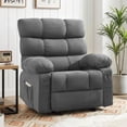 thumbnail image 1 of JONPONY Rocker Recliner Chair, Ergonomic Lounge Chair for Living Room Theater,Small Spaces with Rocking Function,Side Pocket,Gray, 1 of 11