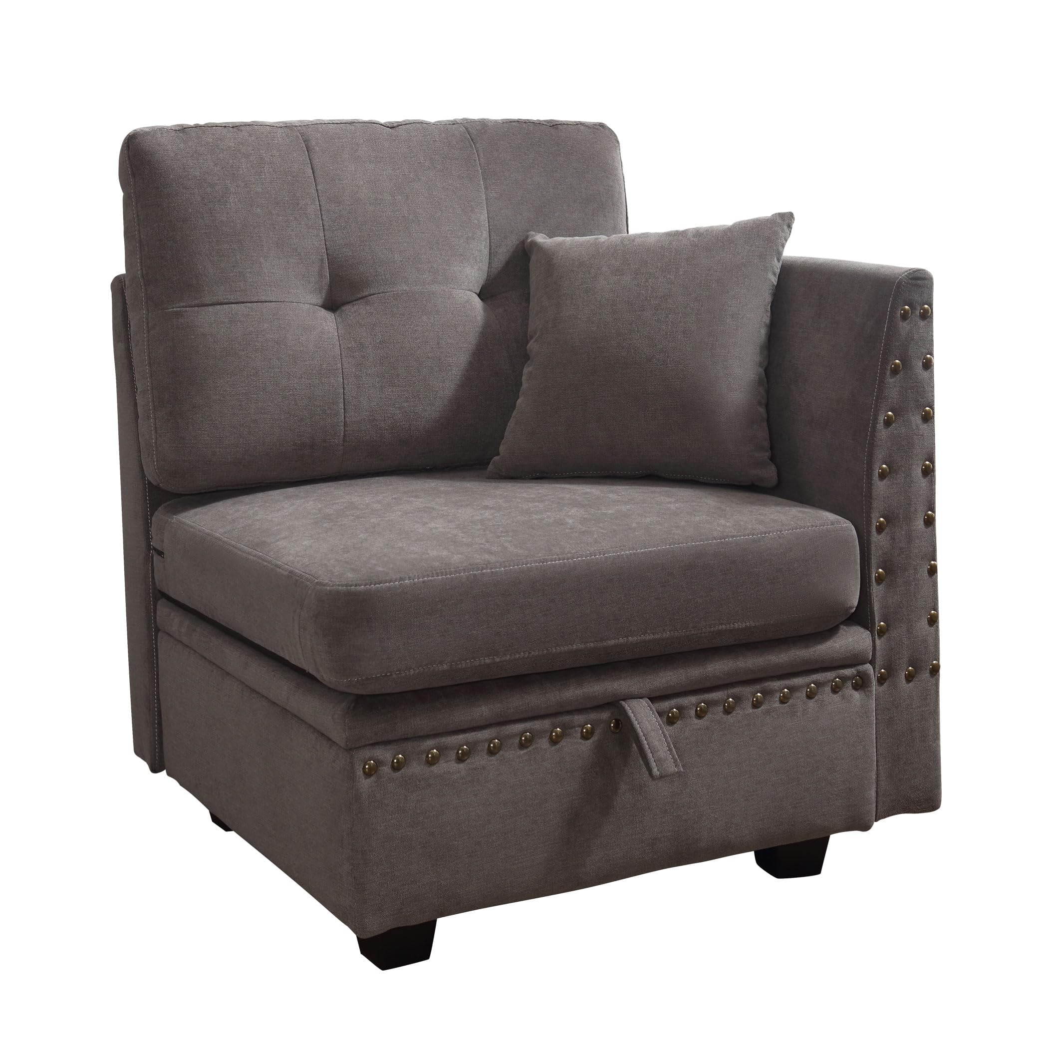Sofa Multiple JONPONY Vintage Modular Sectional Sofa, Convertible Multiple ...