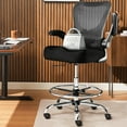 thumbnail image 1 of JONPONY 400LBS Drafting Chair, Tall Office Chair with Adjustable Lumbar Support&Footrest Ring, Comfy Extra Deep W-Shape Thicken Cushion, Breathable Mesh Standing High Desk Chair, 1 of 9