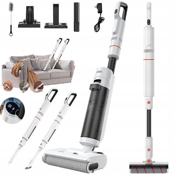 JONR ED20 Pro 4-in-1 Cordless Wet Dry Vacuum Cleaner, 17000 Pa Vacuum Suction Power, Self-Cleaning and Automatic Drying with One Click