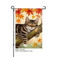 thumbnail image 1 of JOOCAR Adorable Cat on Tree Branch with Autumn Leaves Linen Garden Flag for Fall Autumn Home Outdoor Garden Yard Door Decor 12x18 inch, 1 of 5