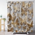 thumbnail image 1 of JOOCAR Aesthetics Butterfly Shower Curtain Set, Modern Shower Curtain for Decor, Waterproof Washable Fabric Shower Curtain, 1 of 6
