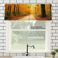 thumbnail image 1 of JOOCAR Autumn Forest Polyester Window Valance Curtain for Home Kitchen Living Room Bedroom Bathroom Decor 54x18 inch, 1 of 4