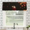 thumbnail image 1 of JOOCAR Autumn Maple Leaf Polyester Window Valance Curtain for Home Kitchen Living Room Bedroom Bathroom Decor 54x18 inch, 1 of 4