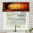 thumbnail image 1 of JOOCAR Autumn Tree Pumpkin Polyester Window Valance Curtain for Home Kitchen Living Room Bedroom Bathroom Decor 54x18 inch, 1 of 5