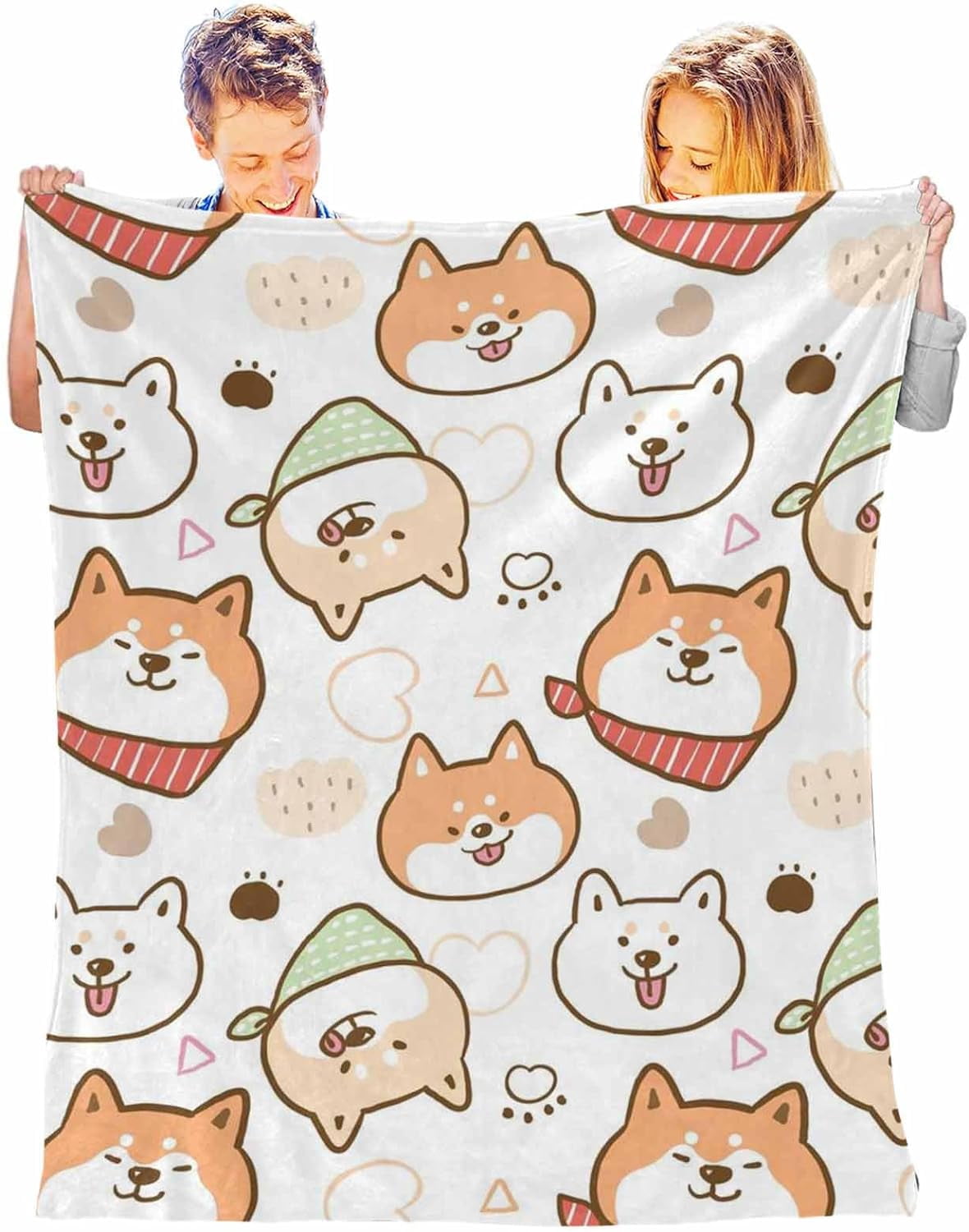 JOOCAR Flanell-Überwurfdecke Mit Cartoon-Zwerg – 152x203 Cm, Lila, Kuschelig Für Couch & Bett