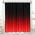 thumbnail image 1 of JOOCAR Black and Red Shower Curtain Ombre Grey Gray Adult Elegant Design Bright Solid Decorative Men Asian Dark Funny Abstract Cool Oriental Gradient Home Bathroom, 72x72, Modern, 1 of 5