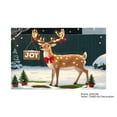 thumbnail image 1 of JOOCAR Christmas Reindeer with Joy Sign Linen Table Mats Set of 4 for Home Kitchen Table Decor 12x18 inch, 1 of 5