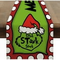 thumbnail image 1 of JOOCAR Christmas Table Runner, Red White Polka Dot Merry Christmas Grinch Christmas Table Runner, Suitable for Christmas Kitchen Dining Table Table Holiday Decoration, 1 of 5