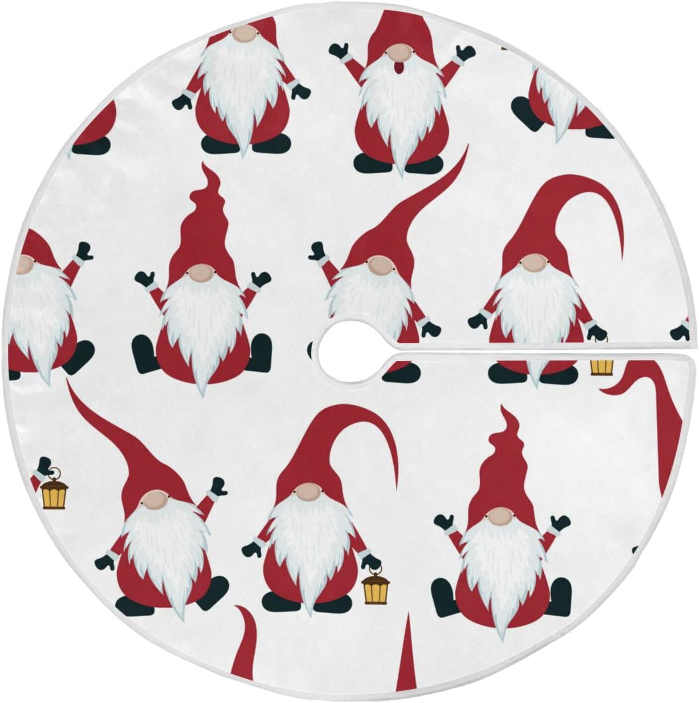 JOOCAR Christmas Tree Skirt Gnome Dwarf Cute Xmas Hello Large Xmas