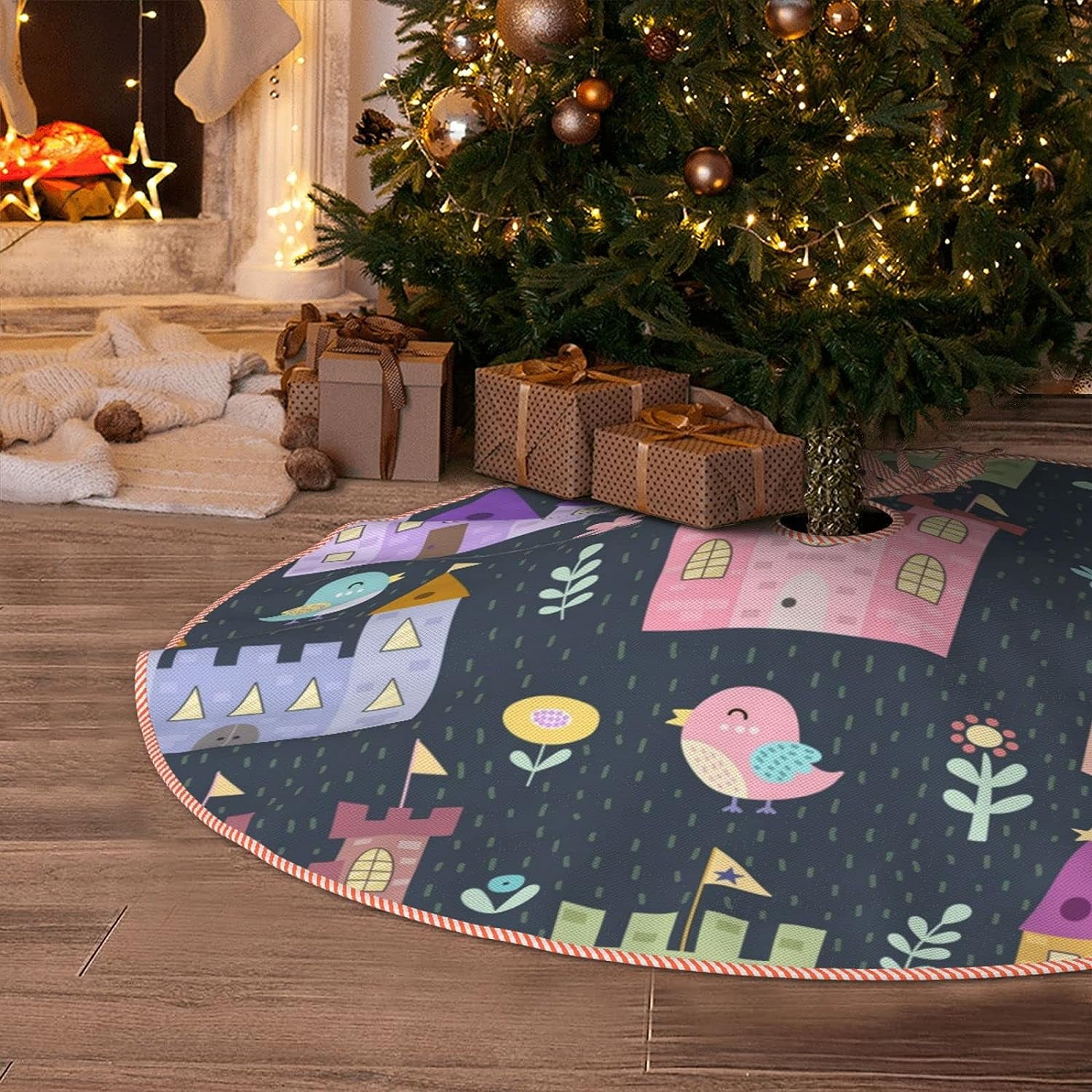 Bird Christmas Tree Skirt 