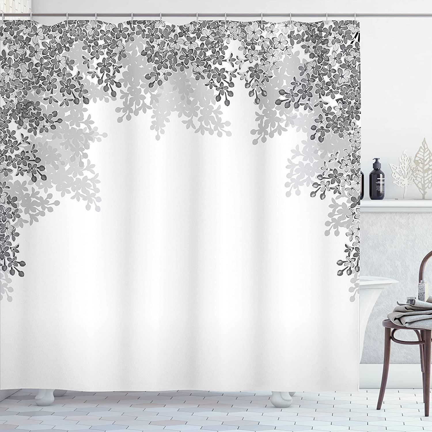 JOOCAR Flower Framing Lilac Flowers in Blossom Vernal Season Soothing ...