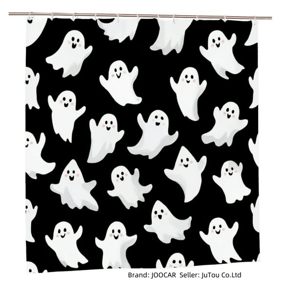 JOOCAR Ghost Pattern Polyester Shower Curtain for Home Bathroom Bath Tub Decor 72x72 inch