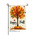 thumbnail image 1 of JOOCAR Happy Fall Linen Garden Flag with Pumpkin and Tree Design for Fall Autumn Home Outdoor Garden Yard Door Decor 12x18 inch, 1 of 5