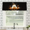 thumbnail image 1 of JOOCAR Happy Halloween Ghost Pumpkin Polyester Window Valance Curtain for Home Kitchen Living Room Bedroom Bathroom Decor 54x18 inch, 1 of 5