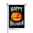 thumbnail image 1 of JOOCAR Happy Halloween Linen Garden Flag with Glowing Pumpkin for Fall Autumn Home Outdoor Garden Yard Door Decor 12x18 inch, 1 of 5