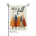 thumbnail image 1 of JOOCAR Hello Fall Linen Garden Flag with Colorful Trees Design for Fall Autumn Home Outdoor Garden Yard Door Decor 12x18 inch, 1 of 4