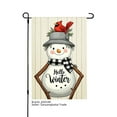 thumbnail image 1 of JOOCAR Hello Winter Snowman with Cardinal Garden Flag for Winter Christmas Home Outdoor Garden Yard Door Decor 12x18 inch, 1 of 5