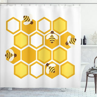 CYNLON Cute Bee Seamless Pattern Honey Vector Illustration Flying