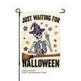 thumbnail image 1 of JOOCAR Just Waiting for Halloween Skeleton Witch Garden Flag for Fall Autumn Home Outdoor Garden Yard Door Decor 12x18 inch, 1 of 5