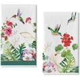 thumbnail image 1 of JOOCAR Kitchen Towels, Spring Green Plants Hummingbird Geranium Flowers 16x27.5 Inches Kitchen Towels for Kitchen Decor Housewarming Gift Towels Set of 2, 1 of 5