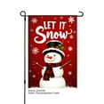 thumbnail image 1 of JOOCAR Let It Snow Snowman Garden Flag for Winter Christmas Home Outdoor Garden Yard Door Decor 12x18 inch, 1 of 5