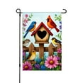 thumbnail image 1 of JOOCAR Linen Garden Flag with Birds and Flowers for Spring Summer Home Outdoor Garden Yard Door Decor 12x18 inch, 1 of 5