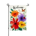 thumbnail image 1 of JOOCAR Linen Garden Flag with Watercolor Flowers, Butterfly, and Ladybugs for Spring Summer Home Outdoor Garden Yard Door Decor 12x18 inch, 1 of 5