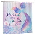 thumbnail image 1 of JOOCAR Mermaid Tail Fish Scale Shower Curtain for Bathroom Decor 72Wx72H Inch Colorful Ocean Theme Kids Girls Home Accessories, 1 of 7