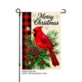 thumbnail image 1 of JOOCAR Merry Christmas Cardinal Garden Flag with Plaid and Pine Design for Winter Christmas Home Outdoor Garden Yard Door Decor 12x18 inch, 1 of 5