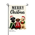thumbnail image 1 of JOOCAR Merry Christmas Dogs Garden Flag for Winter Christmas Home Outdoor Garden Yard Door Decor 12x18 inch, 1 of 5
