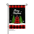 thumbnail image 1 of JOOCAR Merry Christmas Plaid Tree Garden Flag for Winter Christmas Home Outdoor Garden Yard Door Decor 12x18 inch, 1 of 5