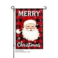 thumbnail image 1 of JOOCAR Merry Christmas Santa Plaid Garden Flag for Winter Christmas Home Outdoor Garden Yard Door Decor 12x18 inch, 1 of 5