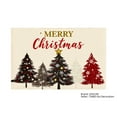thumbnail image 1 of JOOCAR Merry Christmas Tree Pattern Linen Table Mats Set of 4 for Home Kitchen Table Decor 12x18 inch, 1 of 5