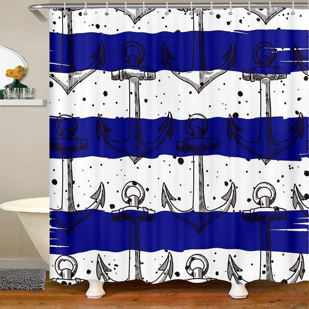 JOOCAR Whale Tail Decor Shower Curtain for Home Pink Cloud and