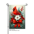 thumbnail image 1 of JOOCAR Red Cardinal with Snowflake and Berry Garden Flag for Winter Christmas Home Outdoor Garden Yard Door Decor 12x18 inch, 1 of 5