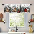 thumbnail image 1 of JOOCAR Road Pocket Polyester Window Valance Curtain for Indoor Living Room Bedroom Kitchen Decoration 54x18 inch, 1 of 5