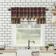 thumbnail image 1 of JOOCAR Road Pocket Polyester Window Valance Curtain for Indoor Living Room Bedroom Kitchen Decoration 54x18 inch, 1 of 5