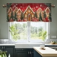 thumbnail image 1 of JOOCAR Road Pocket Polyester Window Valance Curtain for Indoor Living Room Bedroom Kitchen Decoration 54x18 inch, 1 of 5