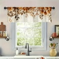 thumbnail image 1 of JOOCAR Road Pocket Polyester Window Valance Curtain for Indoor Living Room Bedroom Kitchen Decoration 54x18 inch, 1 of 5