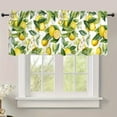 thumbnail image 1 of JOOCAR Road Pocket Polyester Window Valance Curtain with Lemon Pattern for Indoor Living Room Bedroom Kitchen Decoration 54x18 inch, 1 of 5
