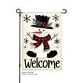 thumbnail image 1 of JOOCAR Snowman Welcome Garden Flag for Winter Christmas Home Outdoor Garden Yard Door Decor 12x18 inch, 1 of 5