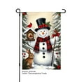 thumbnail image 1 of JOOCAR Snowman with Rabbit and Birdhouse Garden Flag for Winter Christmas Home Outdoor Garden Yard Door Decor 12x18 inch, 1 of 5