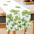 thumbnail image 1 of JOOCAR St. Patrick's Day Table Runner, Simple Clover 13x72 Inch Table Runner, Suitable for St. Patrick's Day Kitchen Dining Table Table Holiday Decoration, 1 of 5