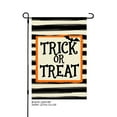 thumbnail image 1 of JOOCAR Trick or Treat Halloween Linen Garden Flag for Fall Autumn Home Outdoor Garden Yard Door Decor 12x18 inch, 1 of 5