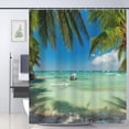 thumbnail image 1 of JOOCAR Tropical Shower Curtain for Bathroom Decoration Fabric Shower Curtain set with 12 Hooks,72x72, 1 of 7